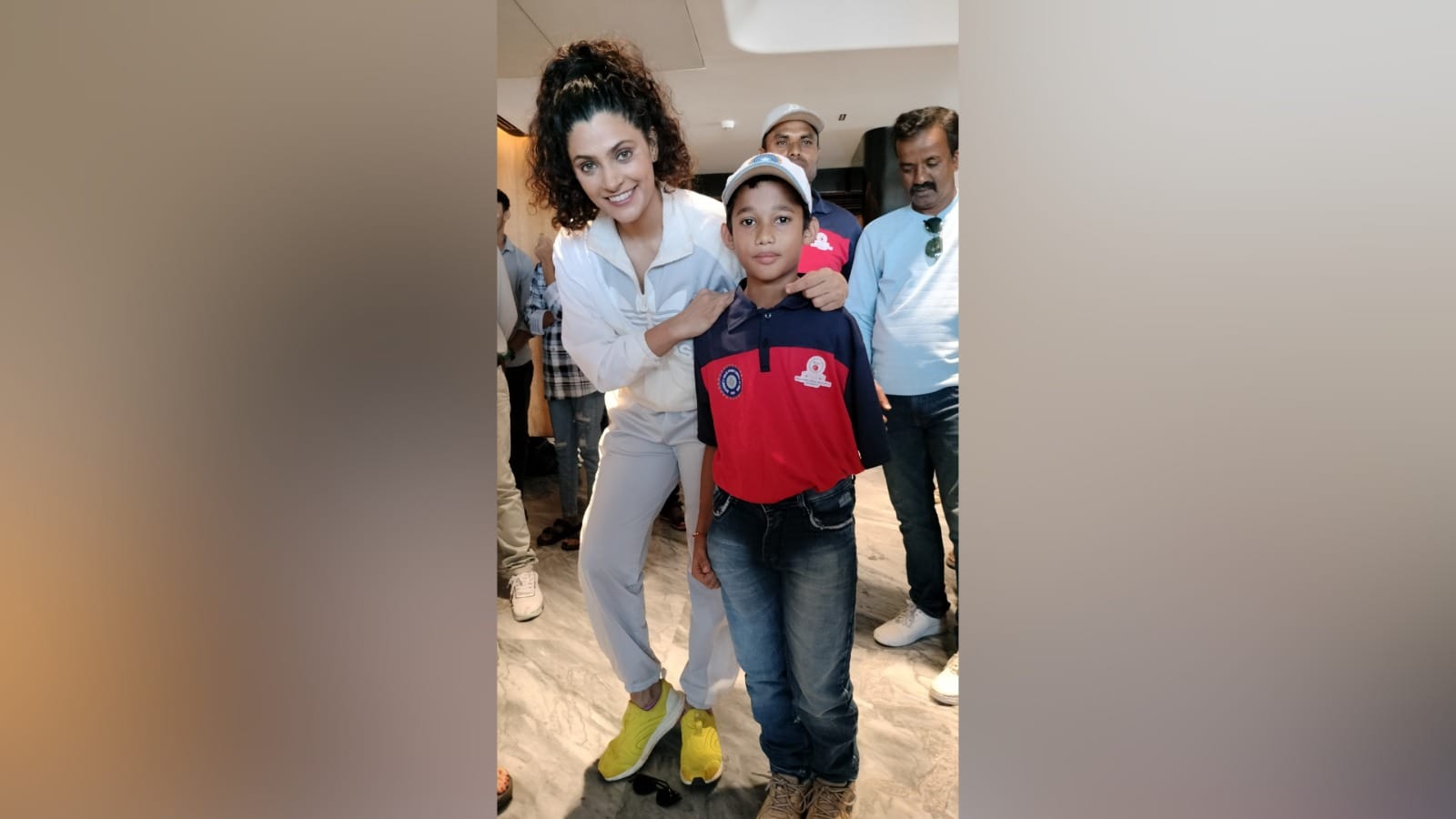 Actress Saiyami kher watched Ghoomer with Paraplegic Cricketers on Special Screening