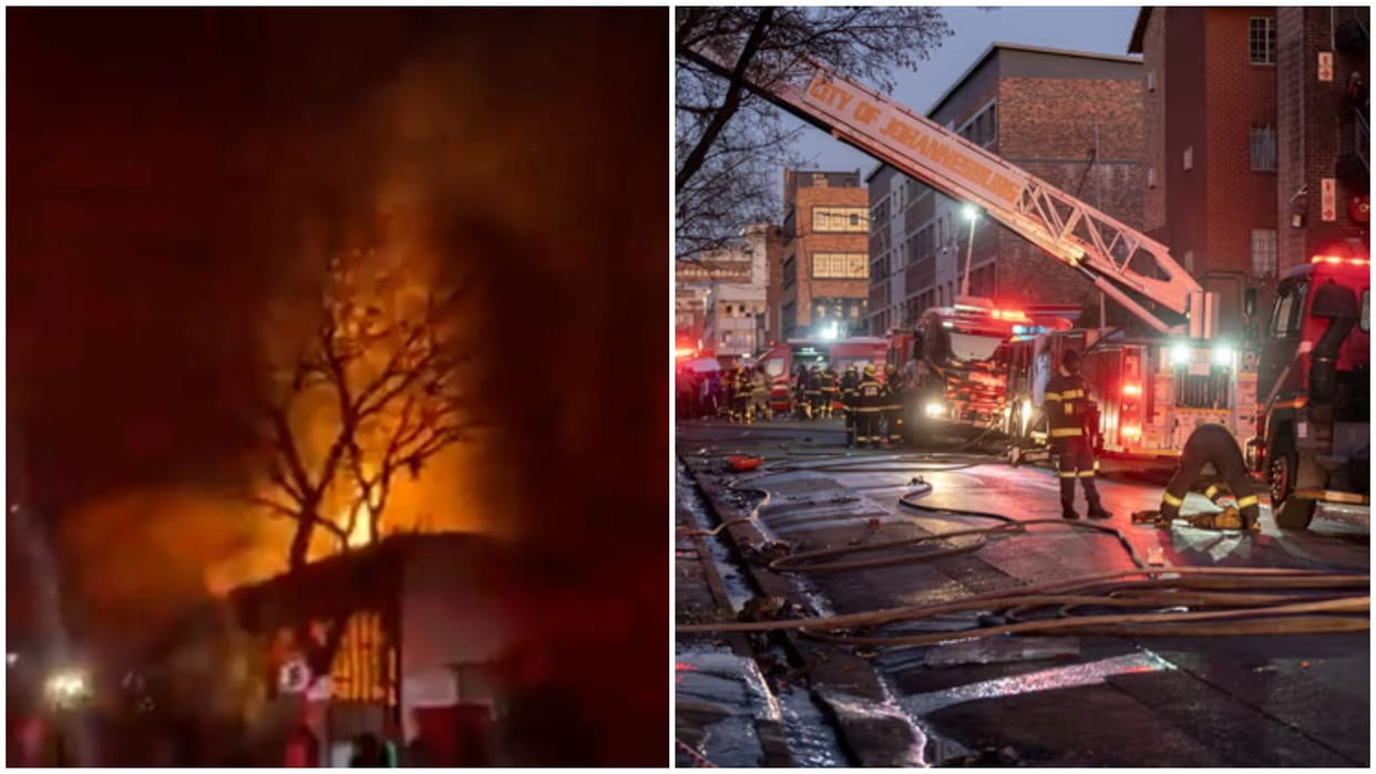 South Africa Johannesburg multistorey fire several killed and injured blaze claims lives news and updates
