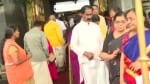 मंदिर में प्रार्थना करने पहुंची इसरो की टीम