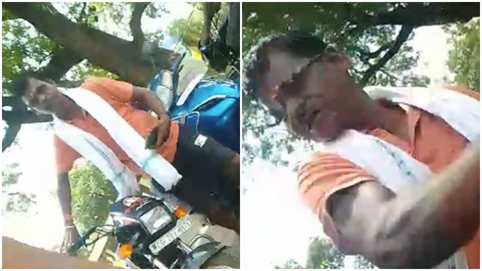 Angry Congress leader slaps man for questioning about bad road