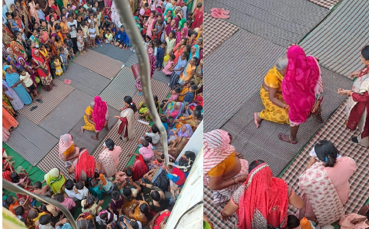 Womens traditional dangal in Hamirpur, Women fought in the arena, defeated their opponents with tricks