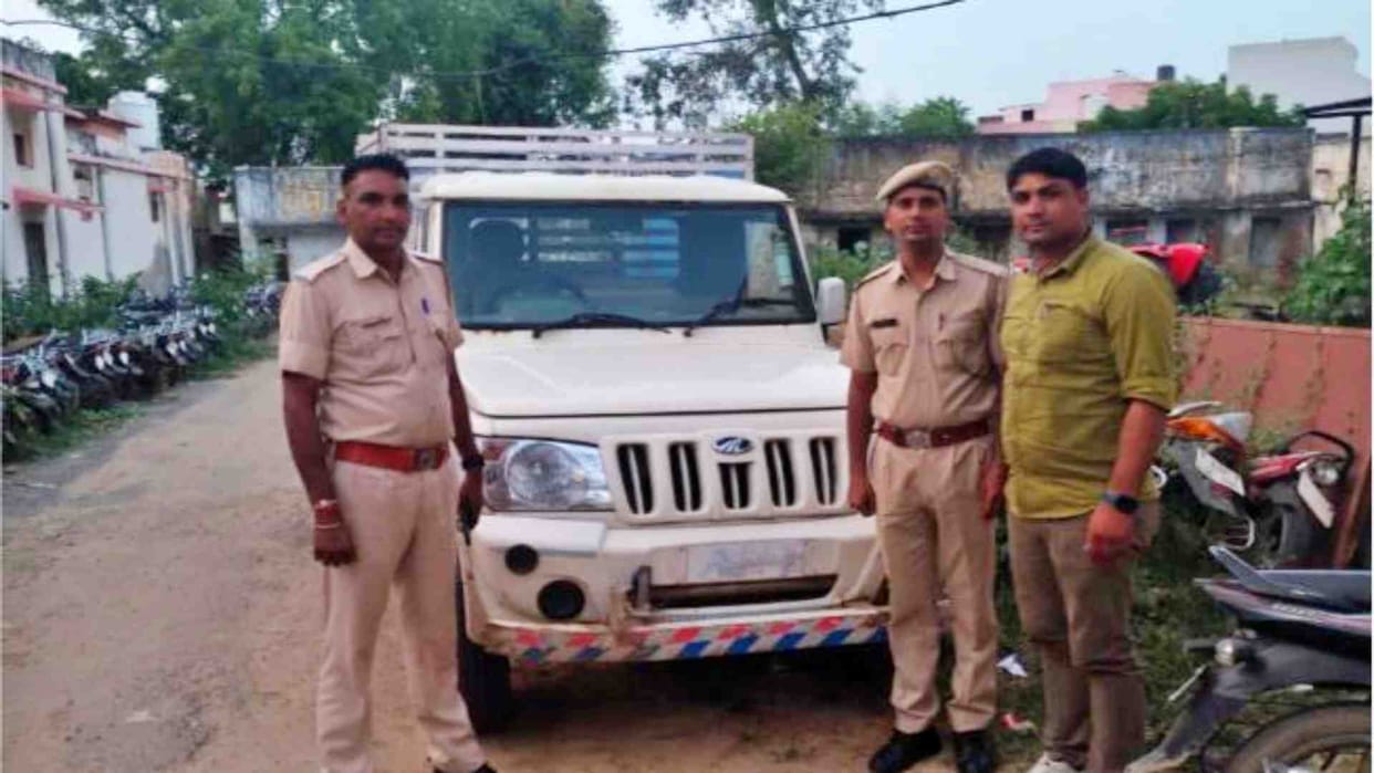 Stolen pickup from Dausa recovered from Nuh Mewat Haryana