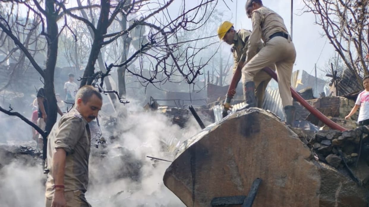 Manali Fire News: Gas Cylinder Blast in Manali Nine shops gutted in fire