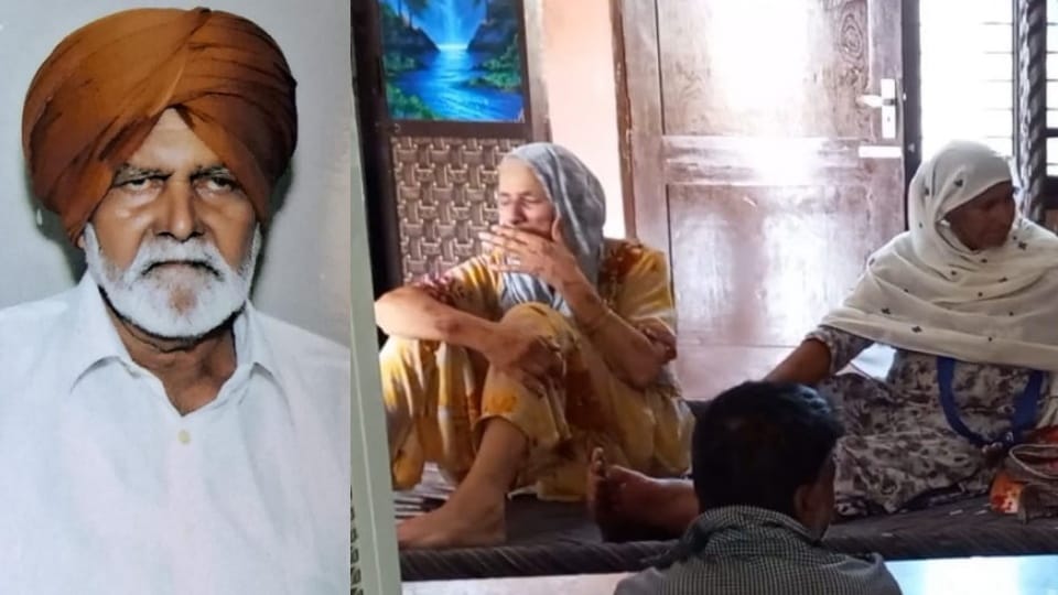 Man died after daughter in law kicking him in village of Saila Kalan in Garhshankar of Punjab