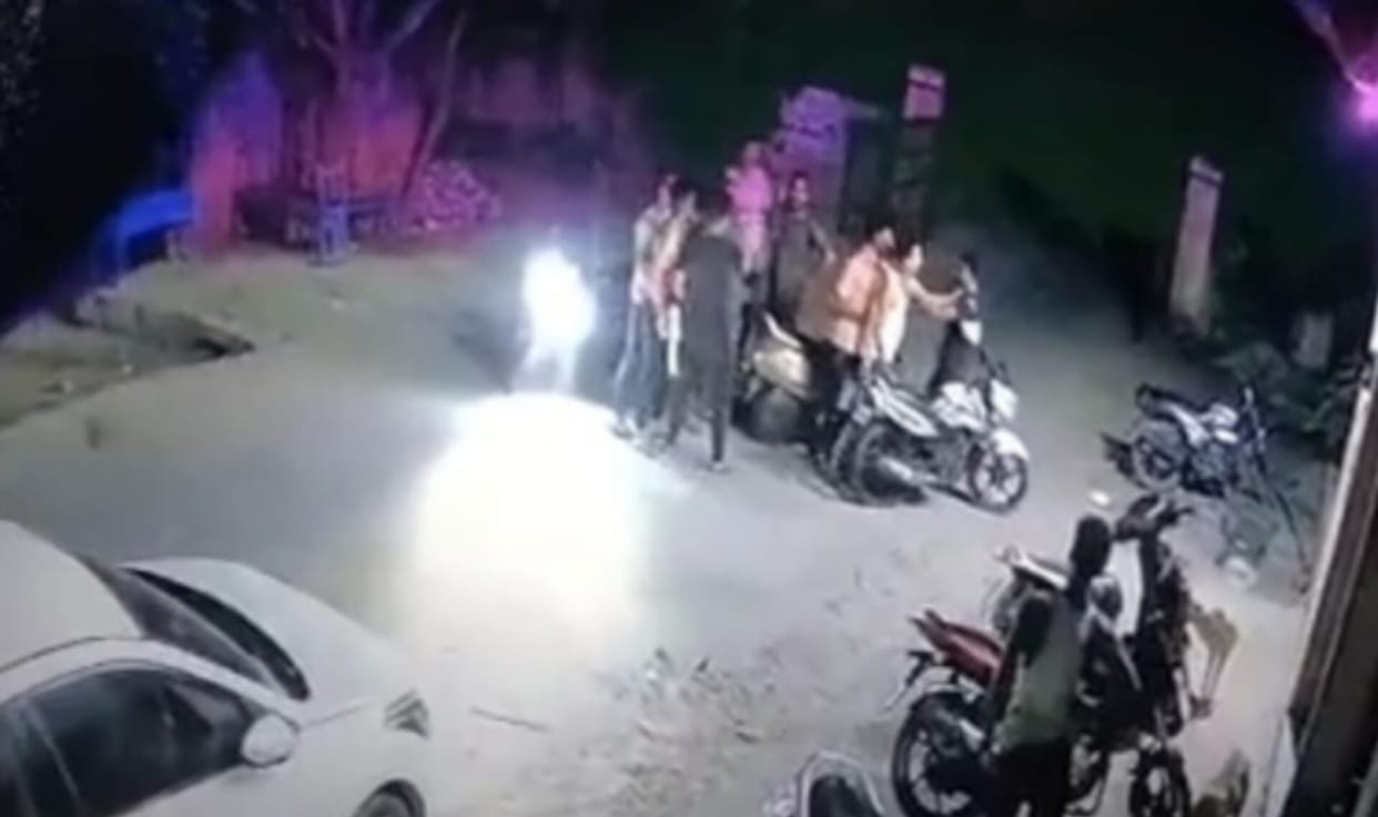 Prisoners Guards thrashed the youth fiercely, there was a ruckus when the bike collided with the scooty, repor