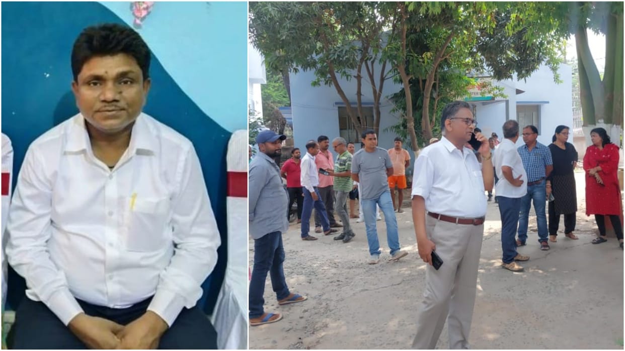 Principal dies of electrocution while cleaning bike in Nalanda, DEO reaches hospital to console family