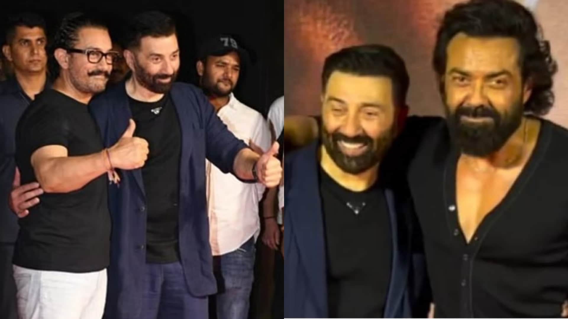 Gadar 2 ready to enter 500 crore club Sunny deol hosted success party bollywood celebs joined shahrukh salman