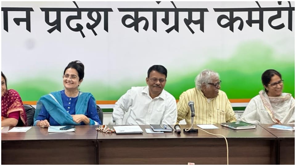 Congress Observer Madhusudan Mistry holds meeting on Rajasthan Assembly Elections in Jaipur