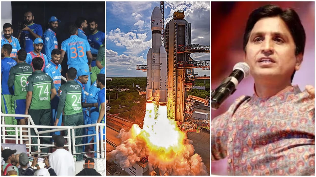 IND vs PAK Asia cup 2023 Pakistani journalist made fun of Chandrayaan-3 Kumar Vishwas gave a befitting reply
