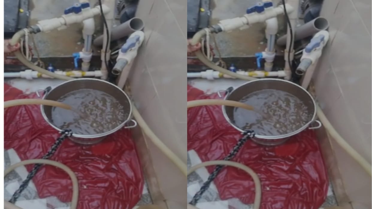 Pokaran During government water supply dirty and black water is coming in the taps