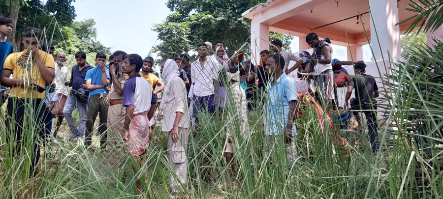 Womans body found in a box, The shepherds saw the foul smell, the police said  the face was crushed with a hea