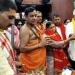 हरिहर नाथ मंदिर पहुंचे लालू-राबड़ी।
