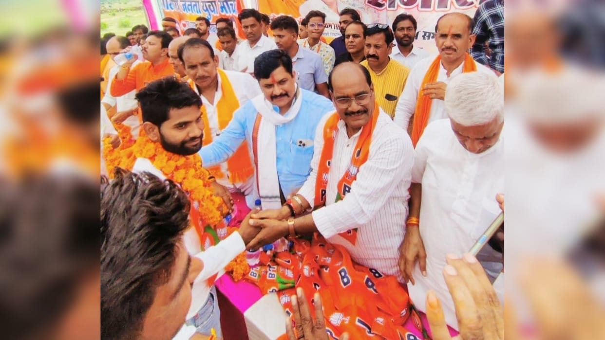 A thousand people took membership of BJP in front of MP KP Yadav in Pichhore in Shivpuri, MP election 2023