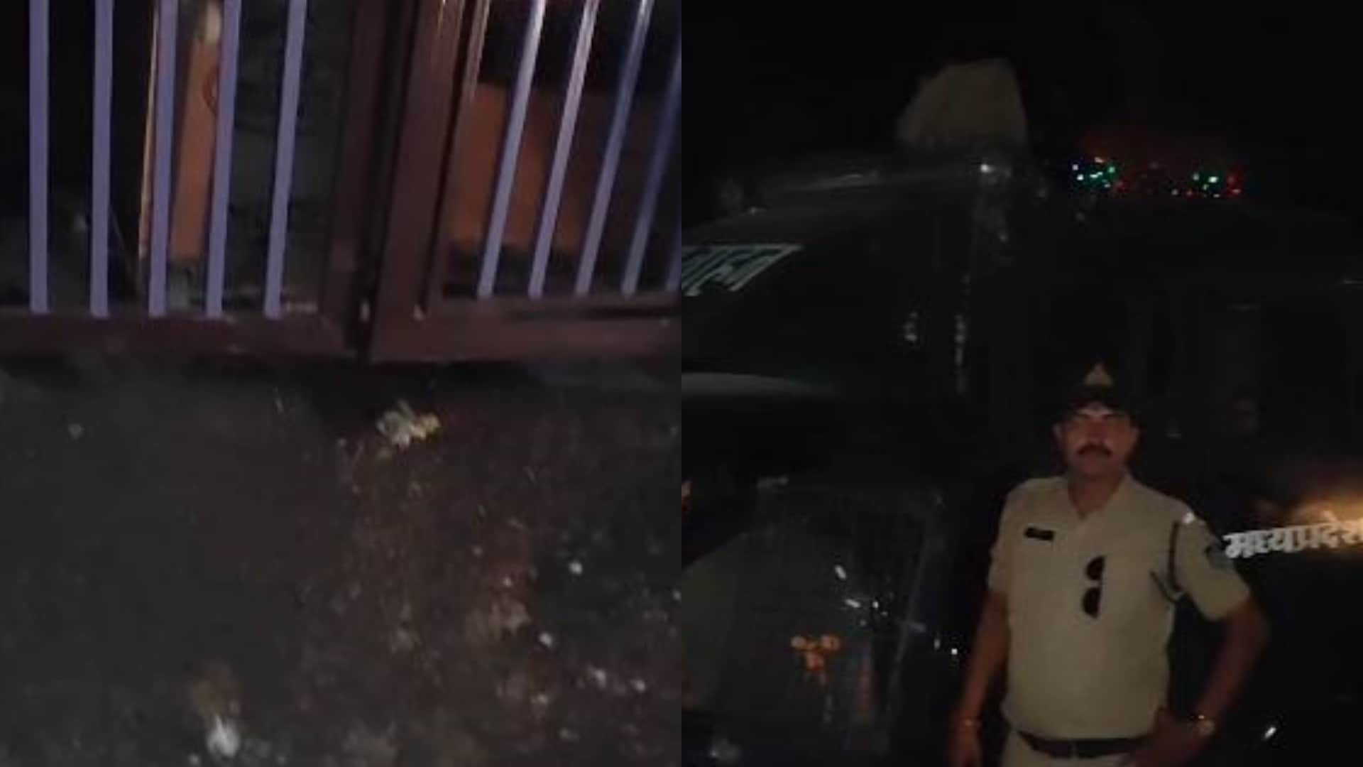 घटना स्थल पर मौजूद पुलिस