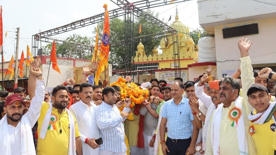 janmashtami in jammu preparation: iskcon temple shobah yatra organized