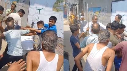 Two gwoups clash over illegal occupation of pond land in Pilibhit