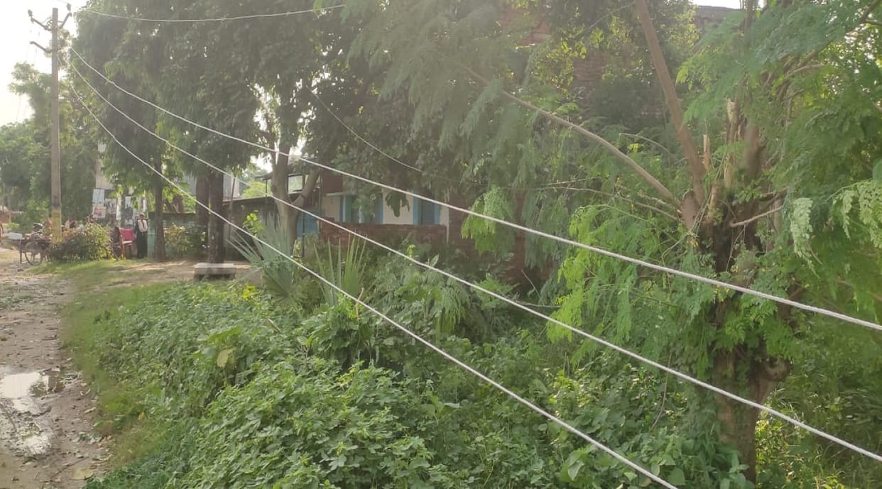 Heavy storm and rain in Mau dozens of trees fell power supply stalled