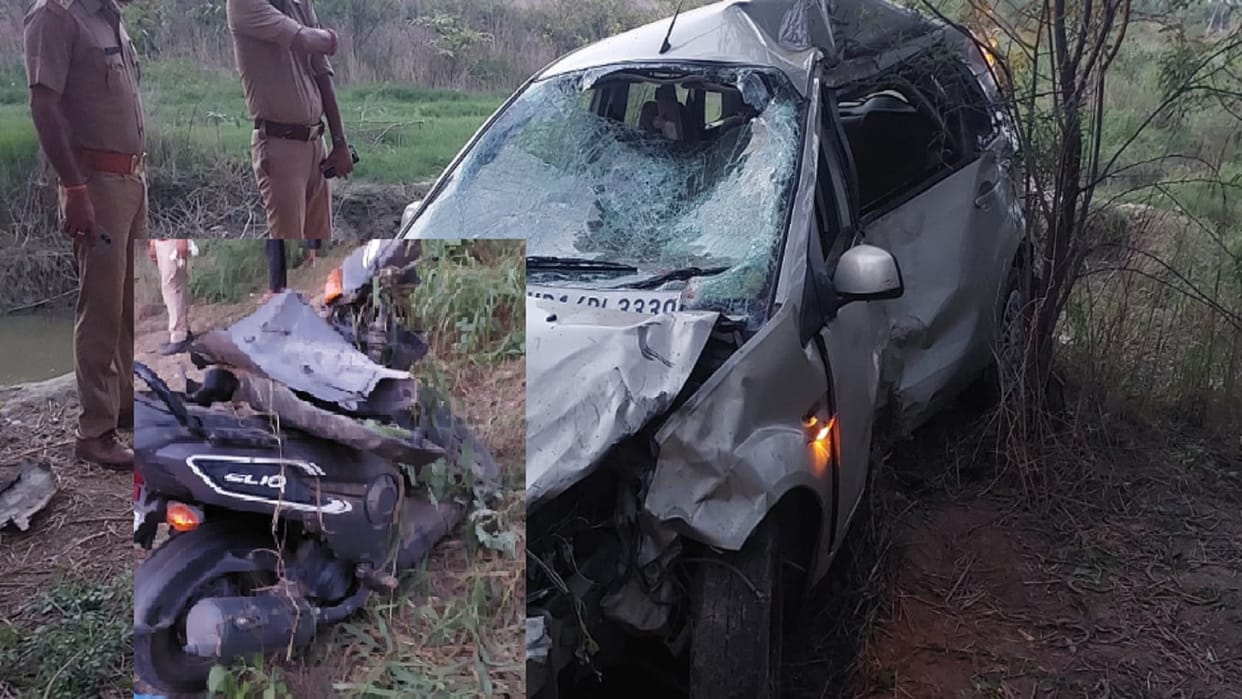 Journalist and mother have died in car accident in Sardhana of Meerut