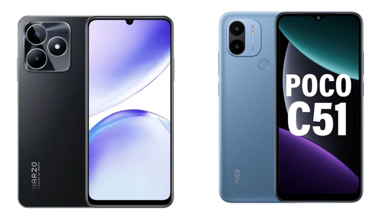 Poco C51 Vs Realme Narzo N53 Know Which Budget Phone Is Best Under 10000 Check details in Hindi