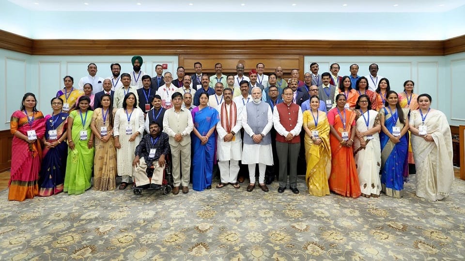 PM Modi met 75 winners of National Teacher Award