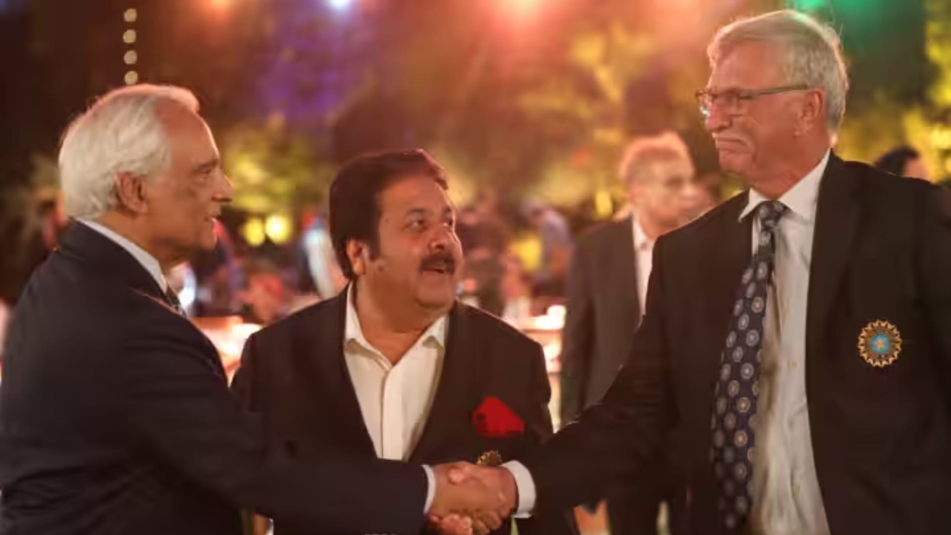 Asia Cup Roger Binny and Rajeev Shukla attended PCB program in lahore met these players including Babar Azam