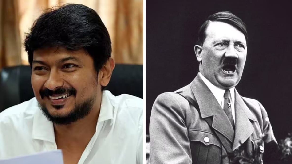 bjp compare dmk udayanidhi stalin with hitler after sanatan dharam remark row