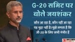 जी-20 समिट पर बोले एस जयशंकर।