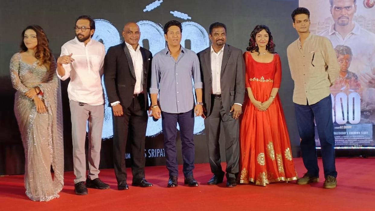 800 trailer Sachin Tendulkar unveils biopic on Muttiah Muralitharan read story here in detail