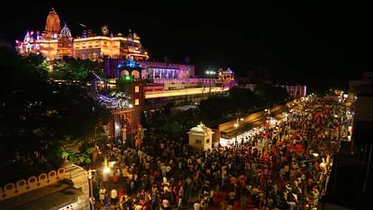 Mathura Vrindavan decorated to welcome Lalla devotees started gathering to participate in birth anniversary