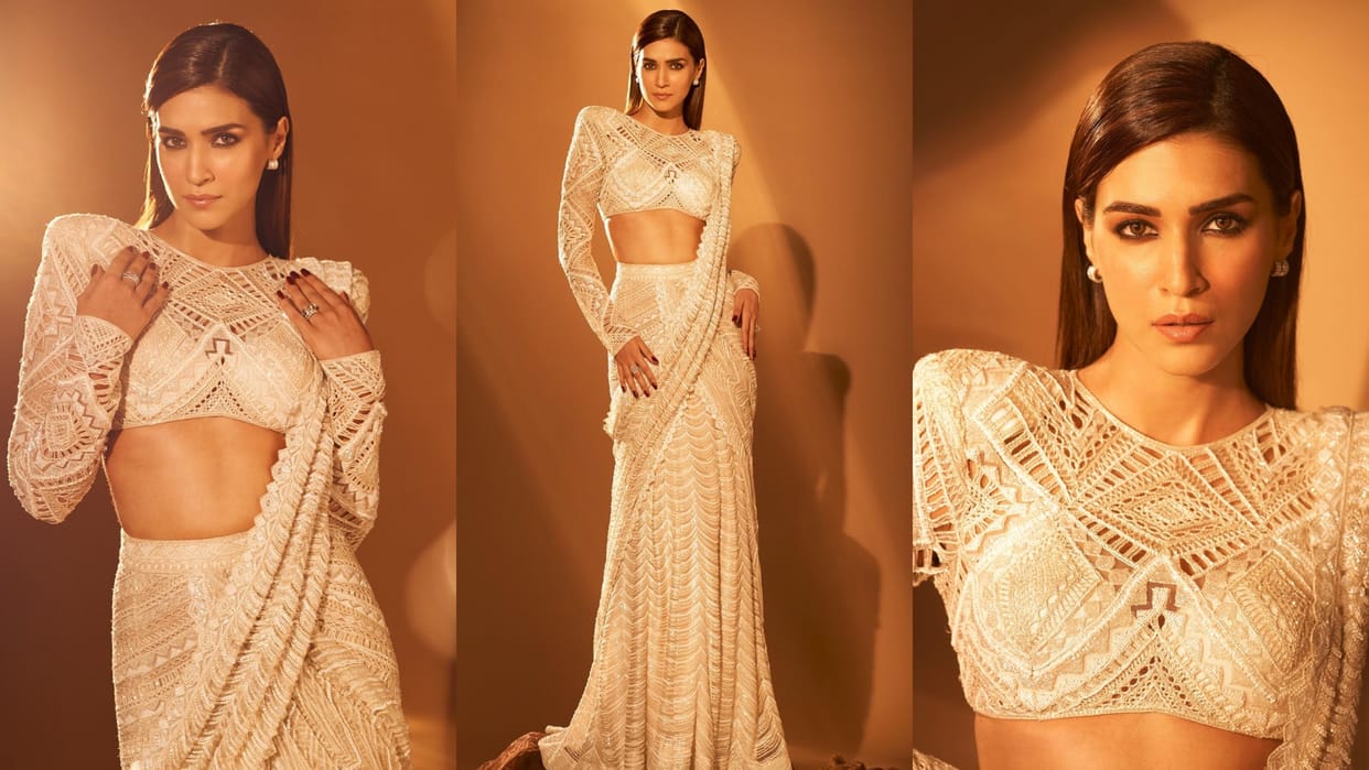 Kriti Sanon lehenga saree look of Bollywood actress kriti sanon