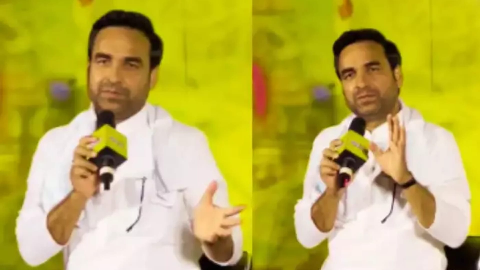 Pankaj Tripathi talks about hindi language in fukrey 3 trailer launch event netizens praised him