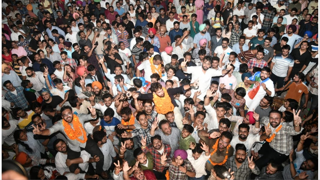 NSUI Wins in Panjab University Student Election