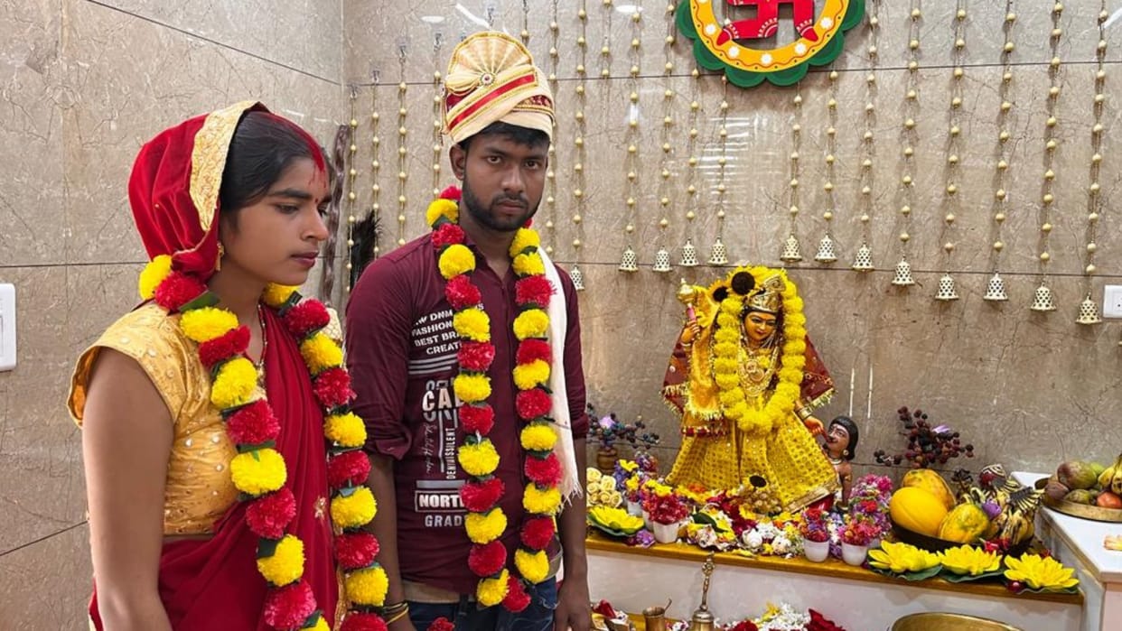 A muslim woman married to a Hindu man in Khairabad in Sitapur.