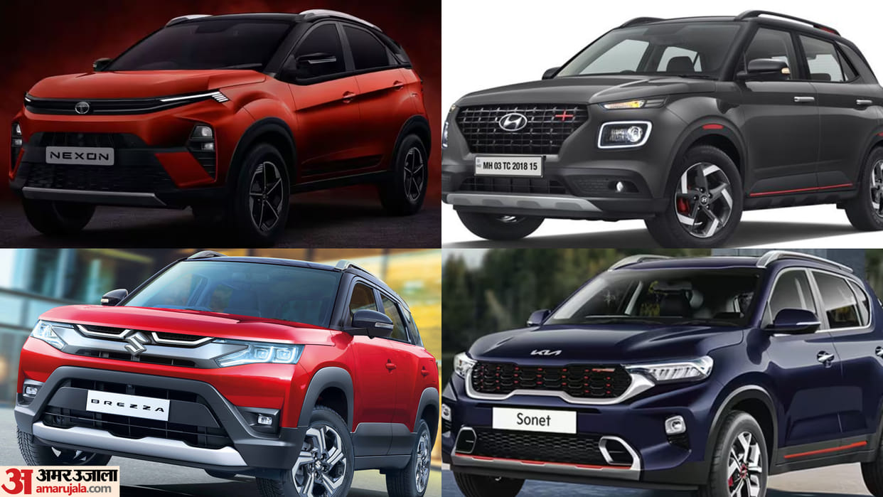 2023 Tata Nexon Facelift vs Hyundai Venue vs Maruti Suzuki Brezza vs Kia Sonet Specifications comparison