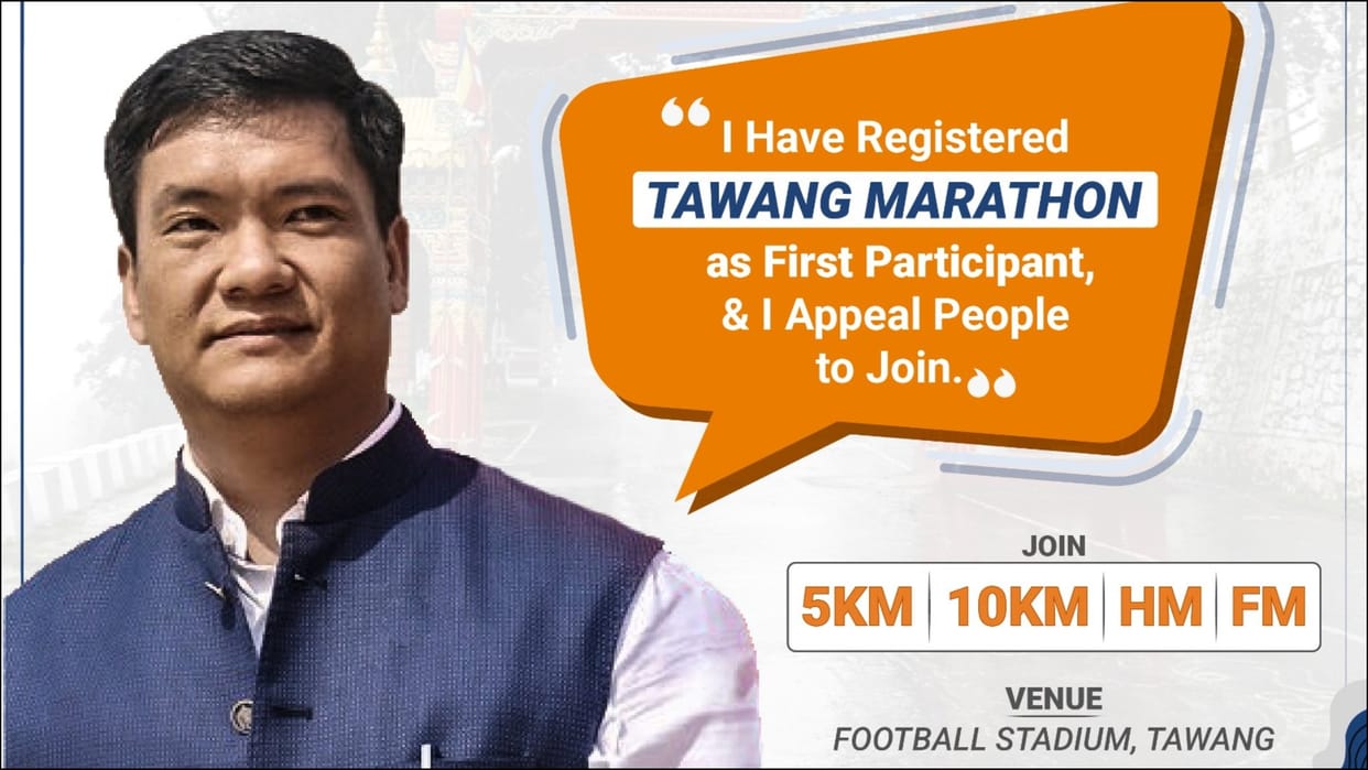 arunachal excited to participate in Tawang Marathon with Indian Army to be held at altitude of 10000 feet