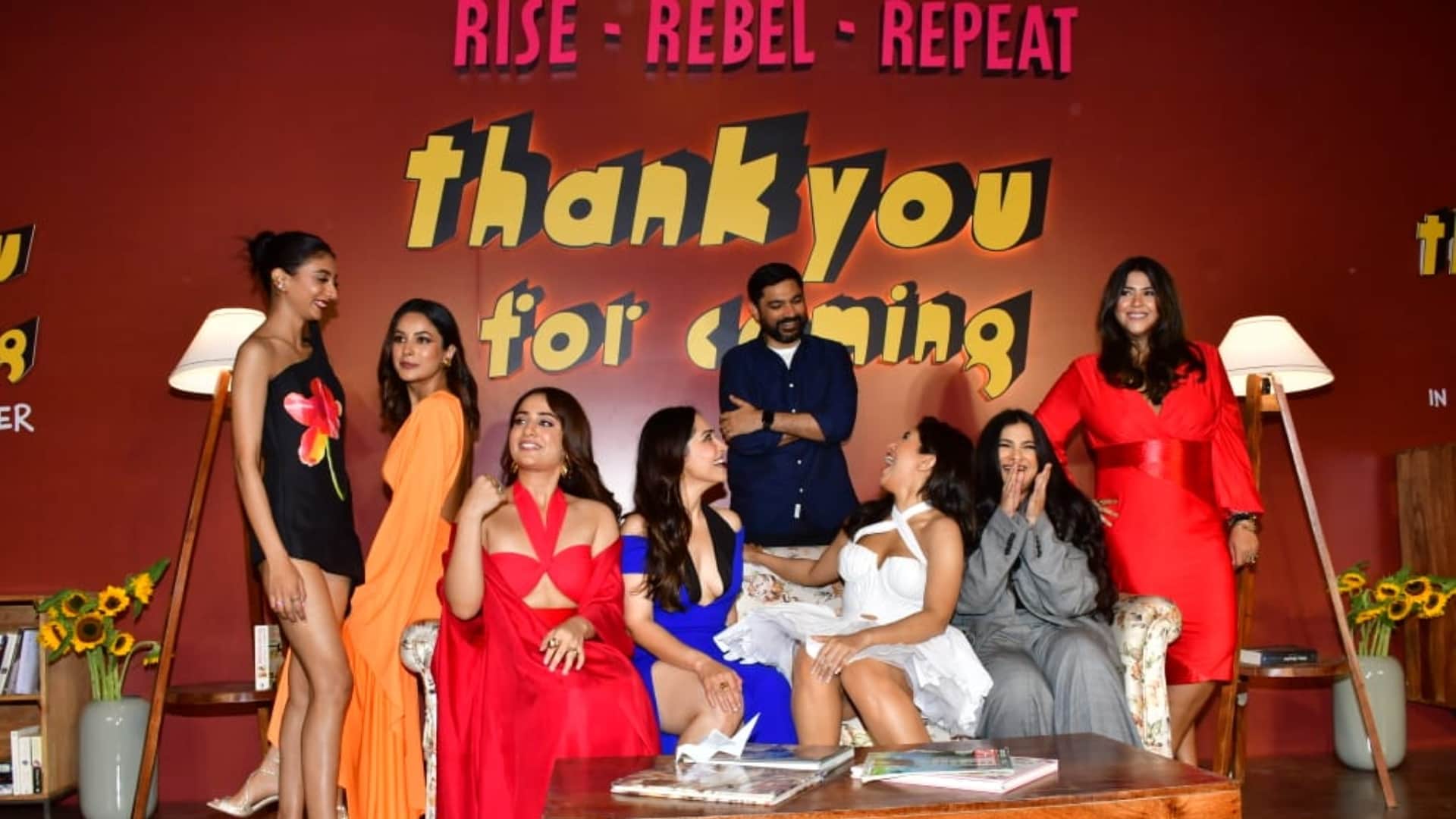 Thank You For Coming Trailer Launch Event Bhumi pednekar Ekta Kapoor Karan Boolani Talks about film