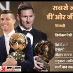 सबसे ज्यादा बार बेलोन डी'ओर जीतने वाले खिलाड़ी