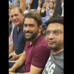 MS Dhoni, spotted at, US Open 2023, went to watch, Carlos Alcaraz vs Zverev, US Open Quarterfinal Ma