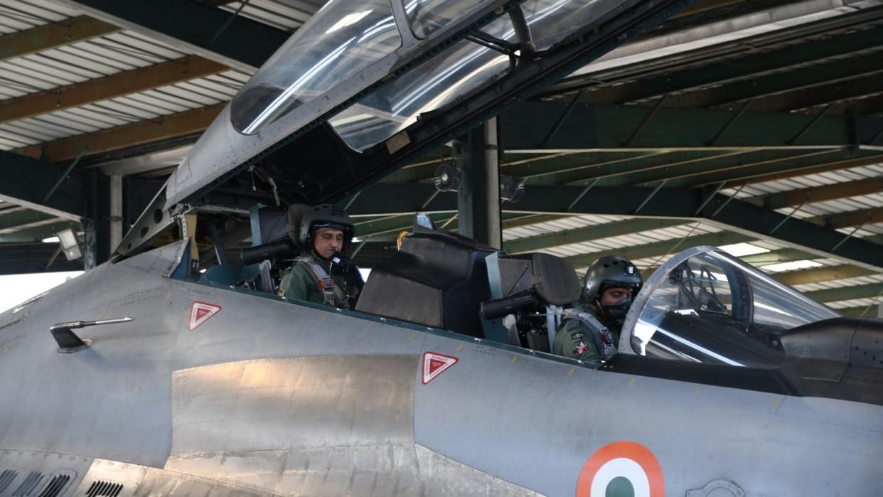 Air Marshal SP Dharkar reached Tezpur Air Force Base in Assam