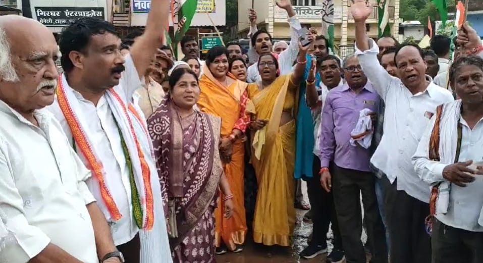 Congress workers celebrated first anniversary of Bharat Jodo Yatra in Balod
