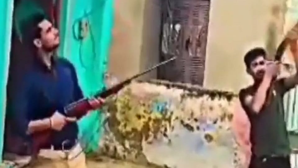 Two brothers did joyous firing on sister farewell after marriage