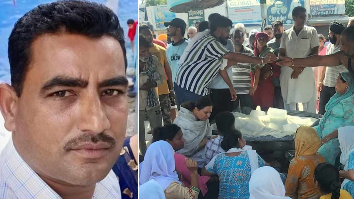 Overloaded tractor trolley crushes 50 year old man in Garhshankar