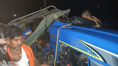 Nalanda A young man died after being crushed by a tractor the driver ran away leaving the car