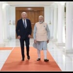 पीएम मोदी ने की बाइडन से मुलाकात।