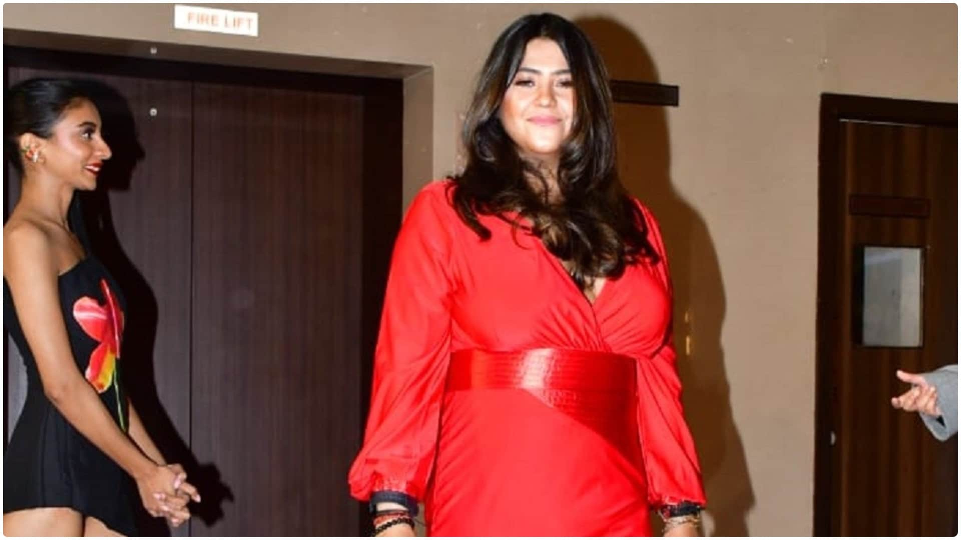 Ekta Kapoor talks about salman khan on marriage question during thank you for coming film trailer launch