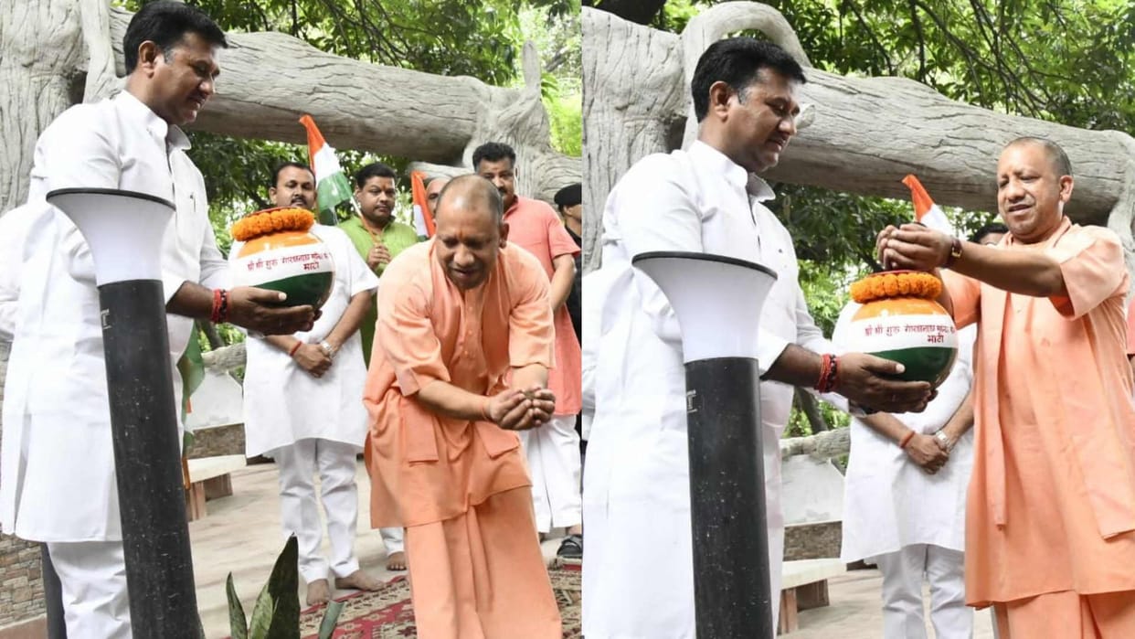 Meri Mati Mera Desh CM Yogi joins campaign in gorakhpur