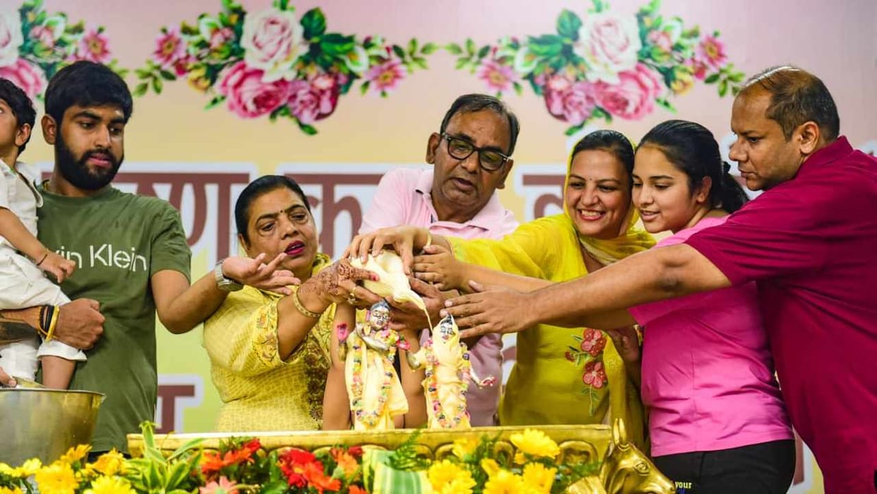 Janmashtami 2023: People celebrated Shri Krishna Janmashtami in Chandigarh