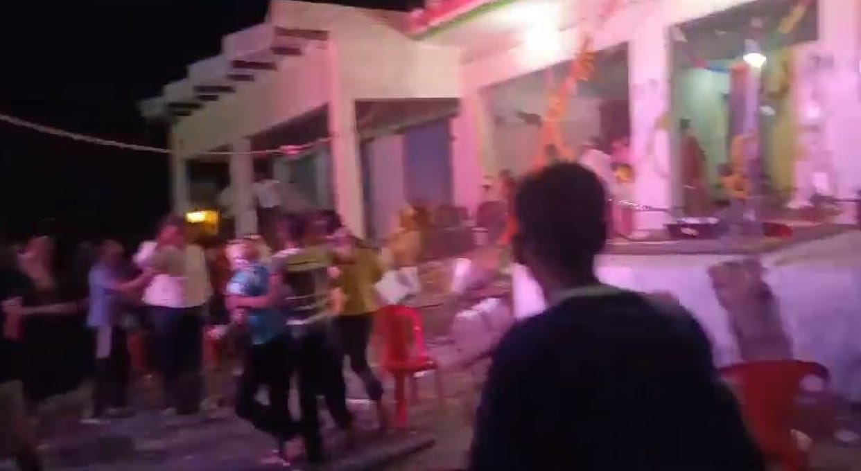 Three people injured when balcony fell during matki phod competition in Mathura