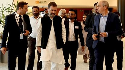 Rahul Gandhi Visit: ईयू संसद सदस्यों के साथ बंद कमरे में राहुल गांधी ने की बैठक, मणिपुर मामले पर भी हुई चर्चा Rahul Gandhi held closed door meeting with EU Parliament members