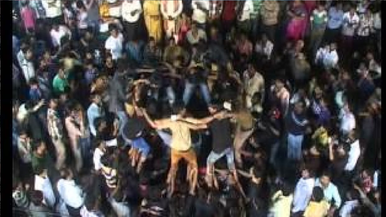 Matki Phod Competition at Dahi Handi Ground, Raipur